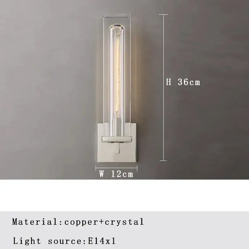 Crystal Gold Wall Sconce Bronze and Copper Tones