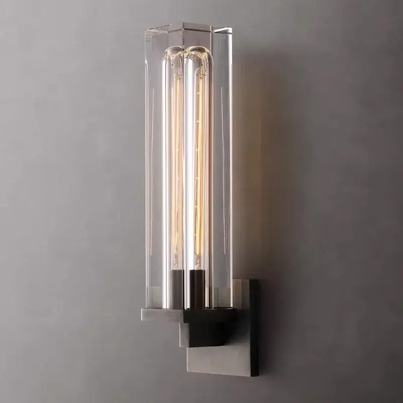 Crystal Gold Wall Sconce Bronze and Copper Tones