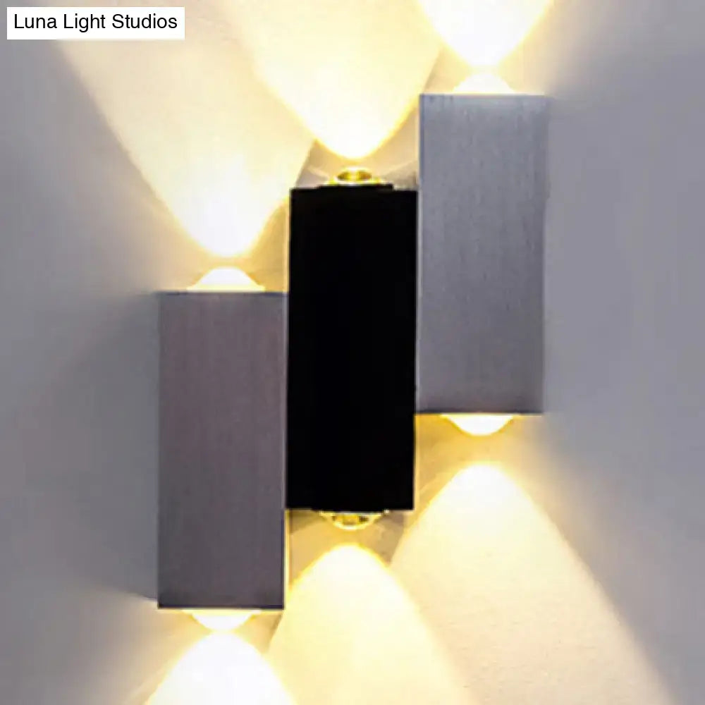 Silver Black Wall Sconce