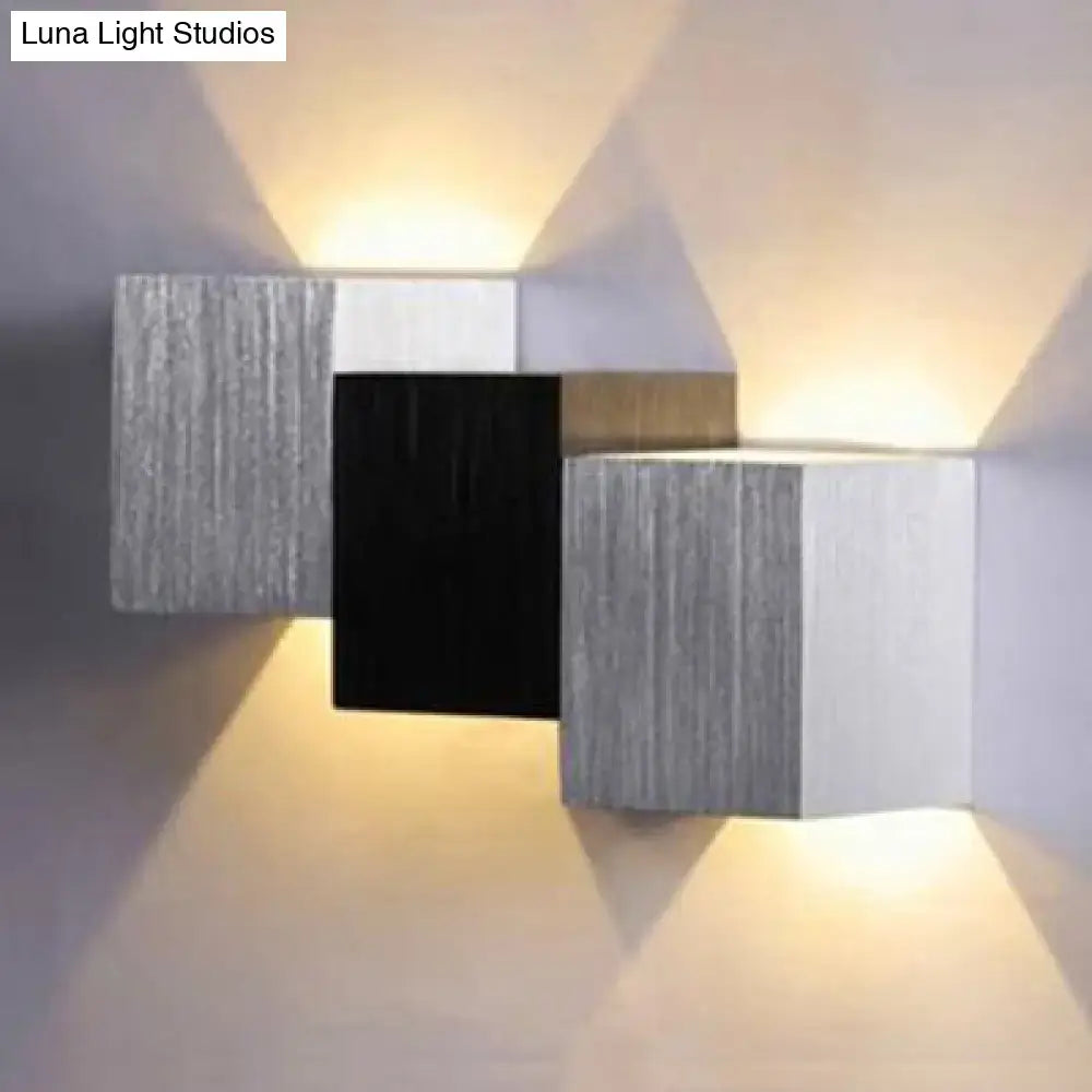Silver Black Wall Sconce