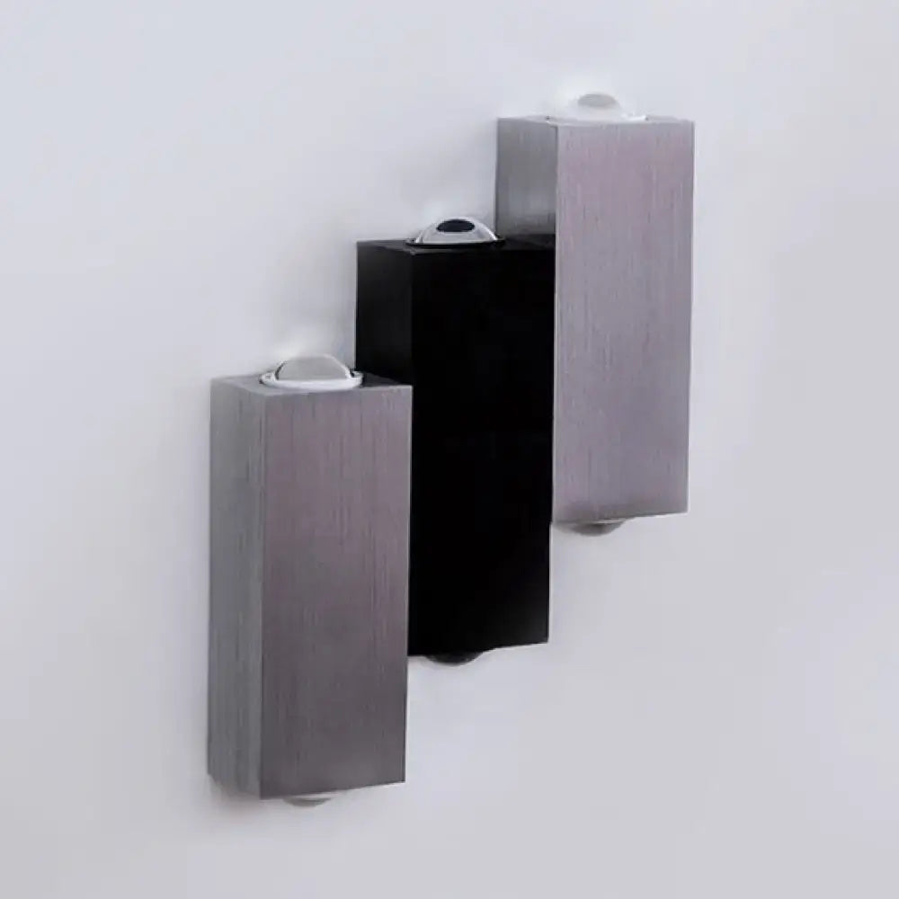 Silver Black Wall Sconce