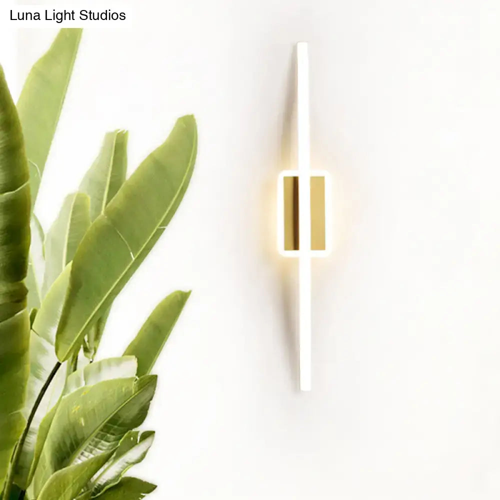 Gold Coffee Linear Wall Sconce