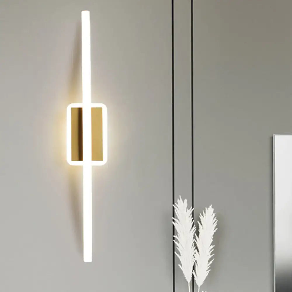 Gold Coffee Linear Wall Sconce
