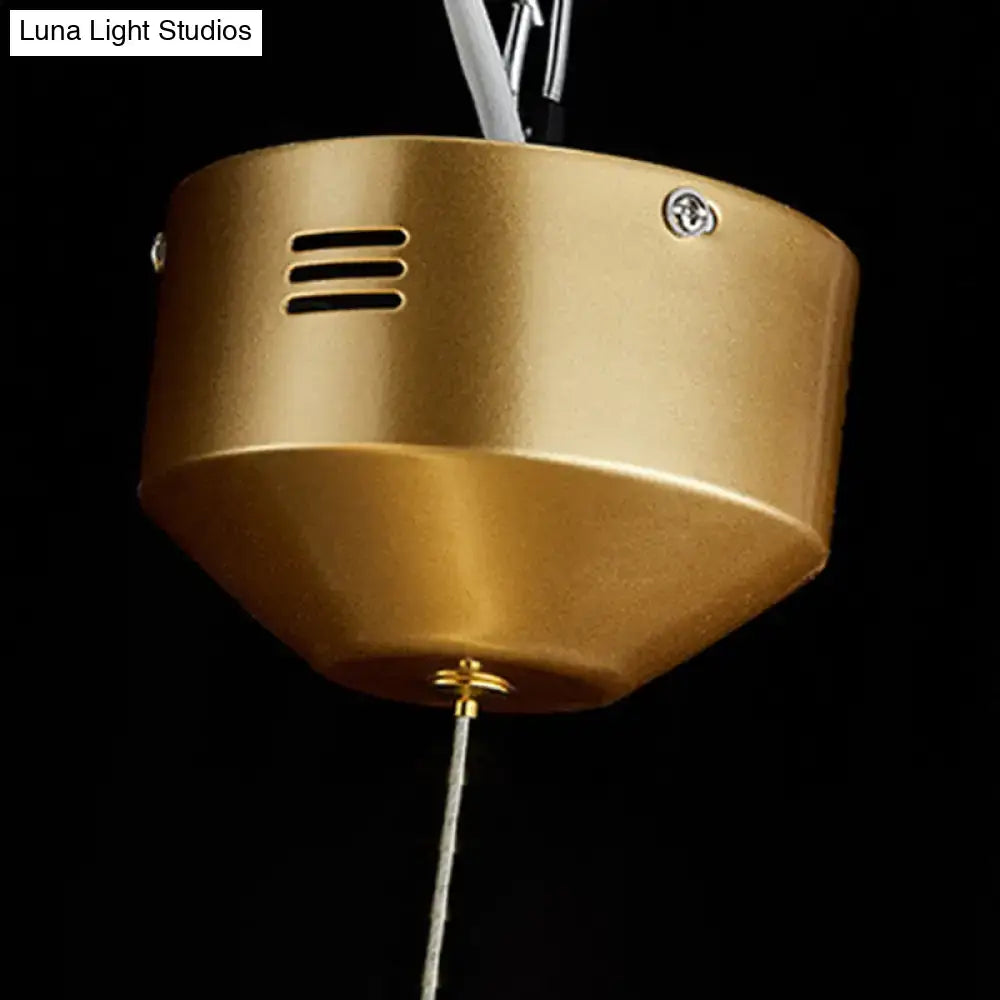 Brass Crystal Ceiling Pendant