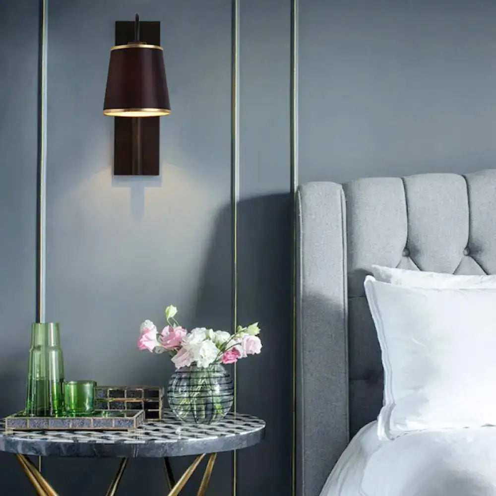 Gold Conical Wall Lamp