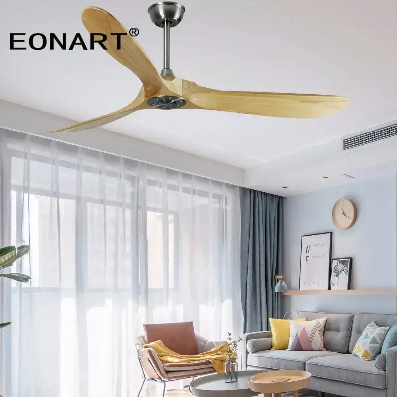 Solid Wood DC Ceiling Fan