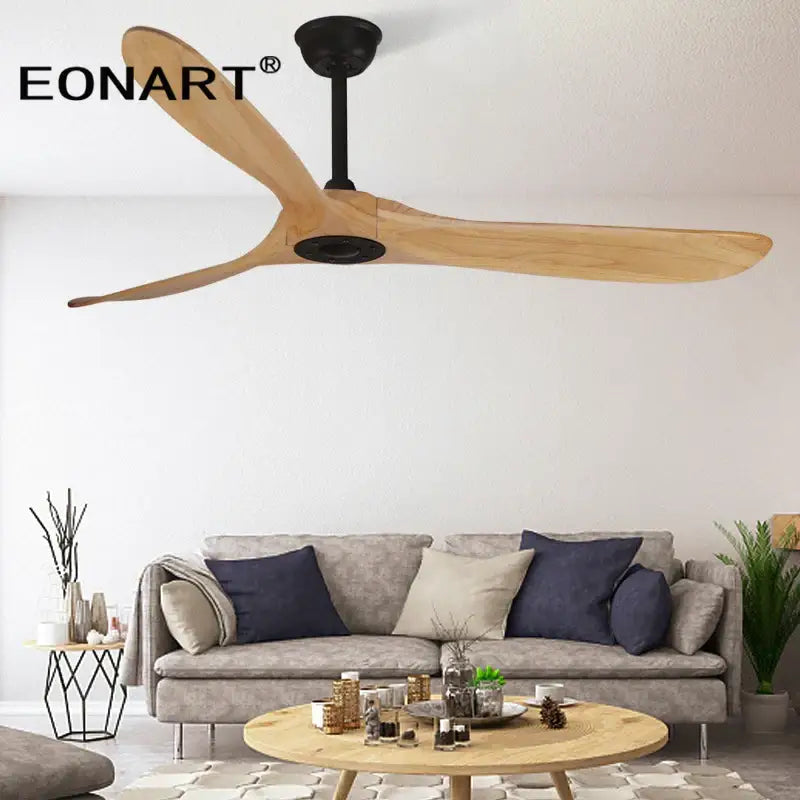 Solid Wood DC Ceiling Fan