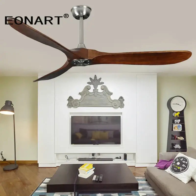 Solid Wood DC Ceiling Fan