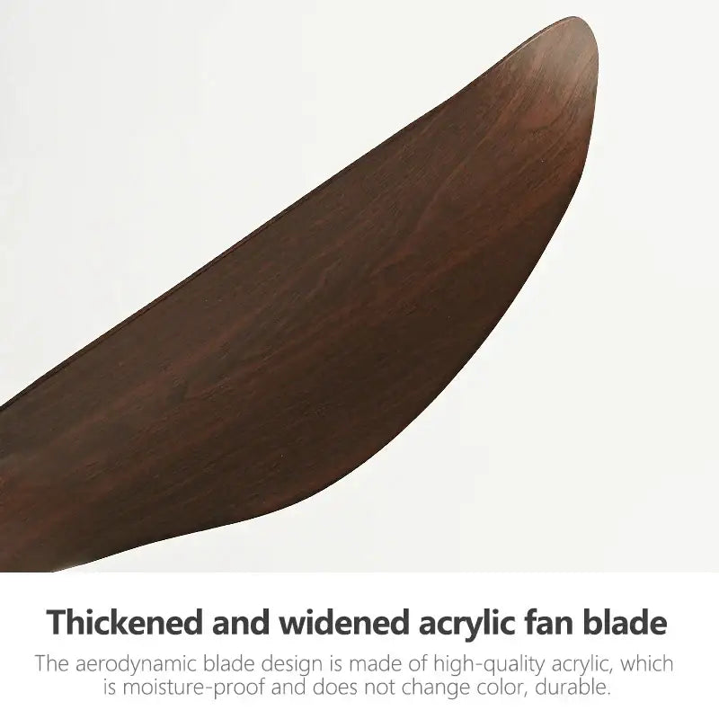 Black Wood DC-Motor 52-Inch Ceiling Fan