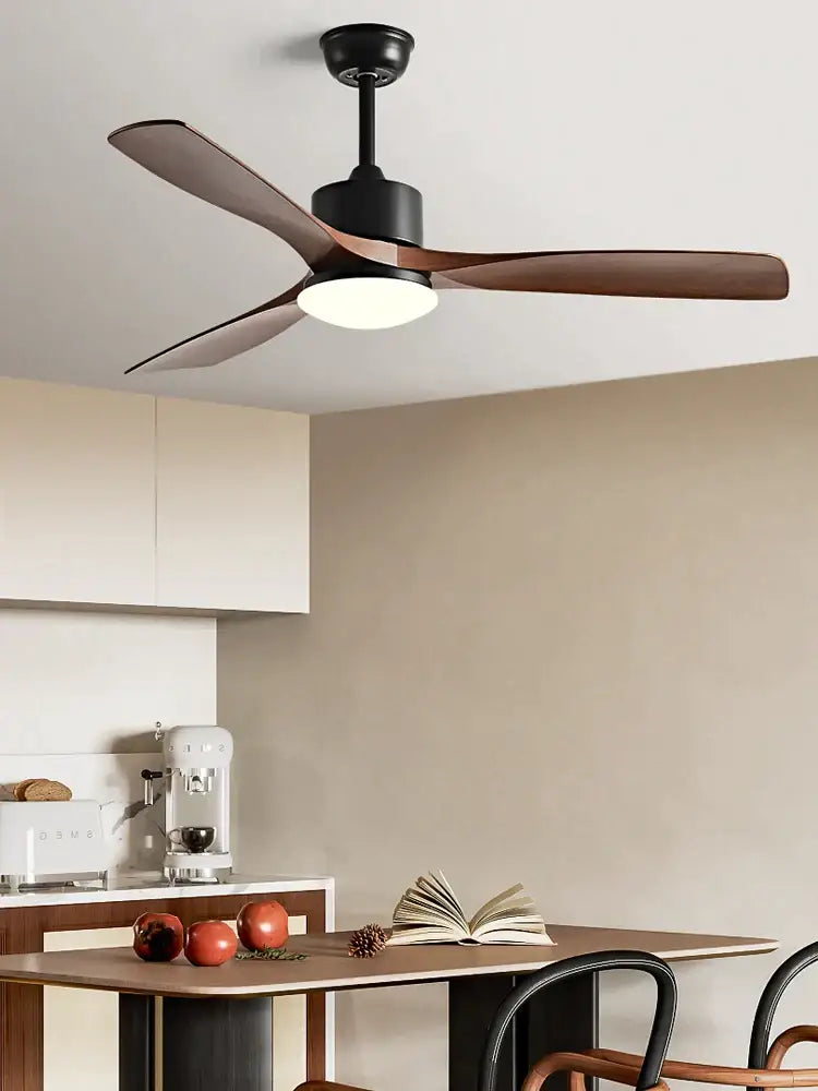 Wooden LED Ceiling Fan