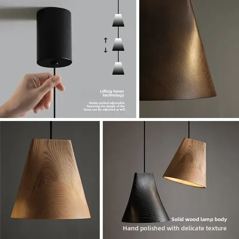 Wooden Adjustable Chandelier