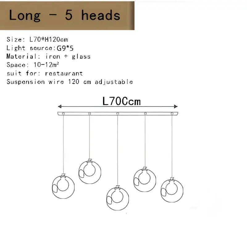 Bubble Glass LED Chandelier