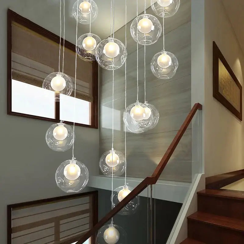 Bubble Glass LED Chandelier