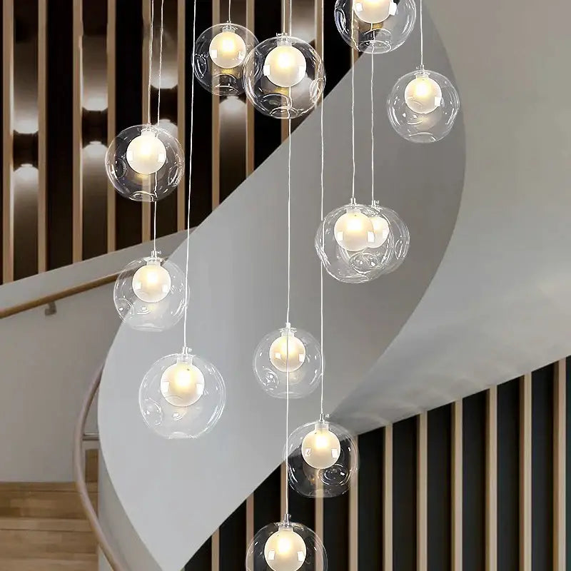 Bubble Glass LED Chandelier