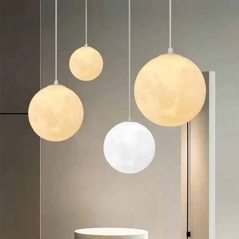 Cream Moon Pendant Chandelier