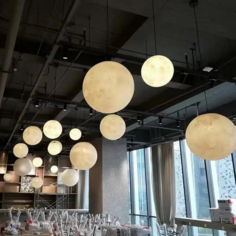 Cream Moon Pendant Chandelier