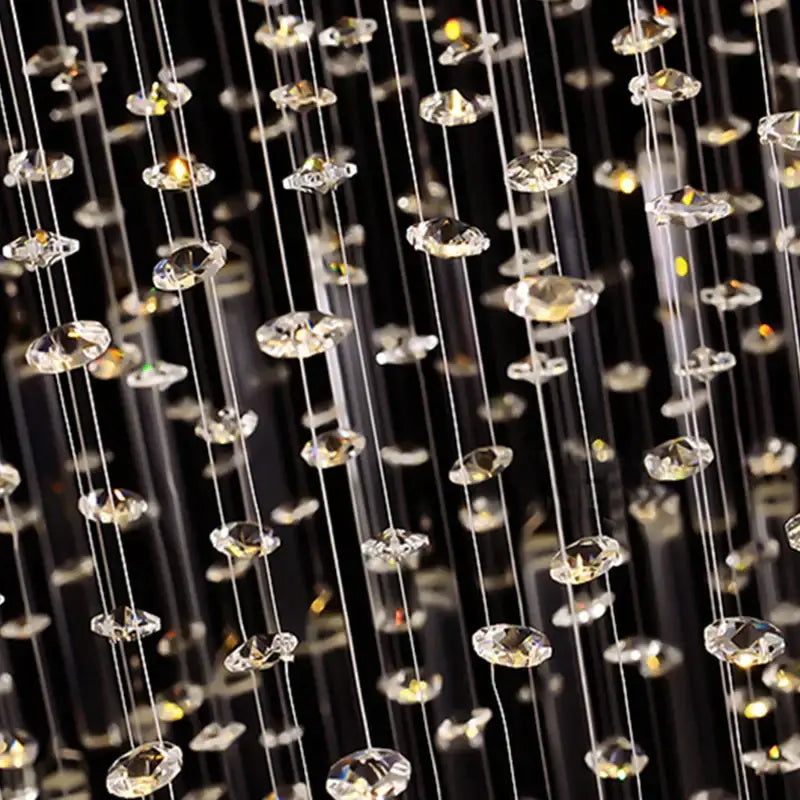Crystal Columnar Chandelier