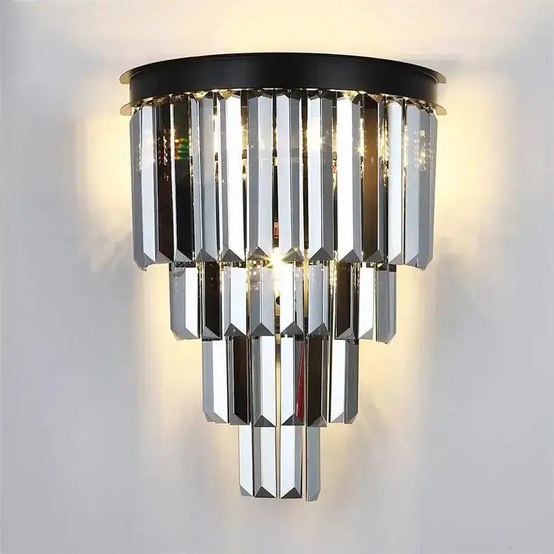 Gold Black LED 100cm Round Chandelier