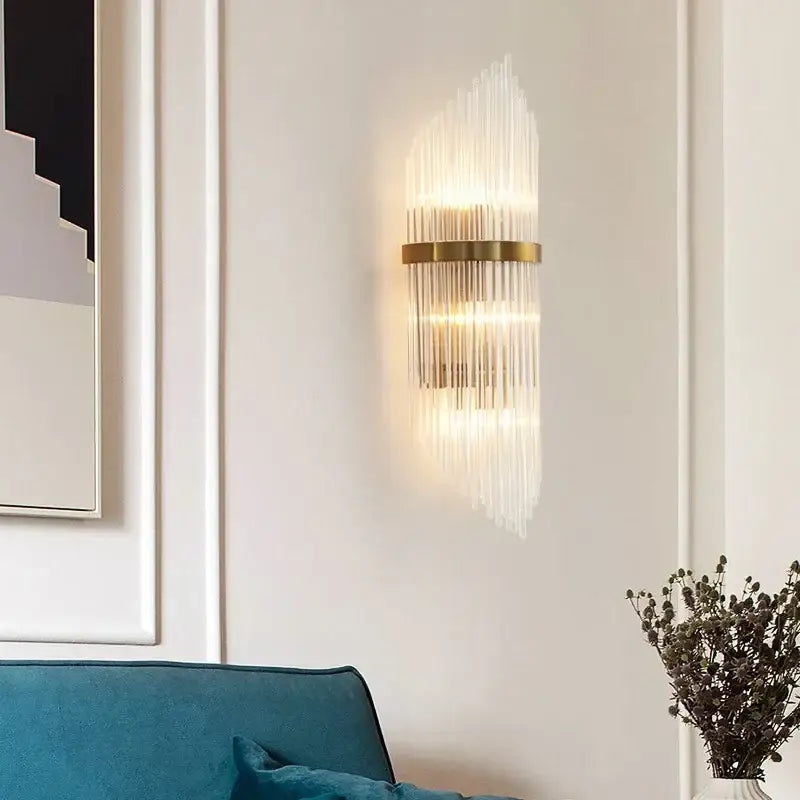 Gold LED Bedroom Wall Sconce