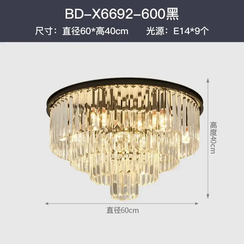 Multi-Tier Gold Chandelier