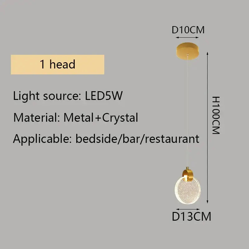 Golden Orb Crystal Chandelier