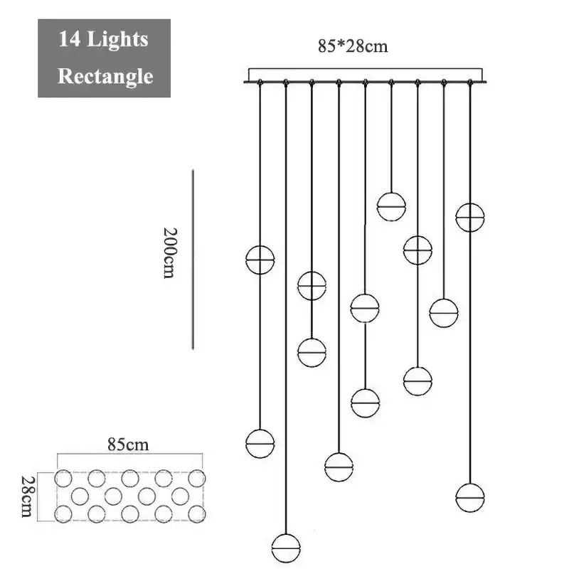 Round Crystal Pendant Light