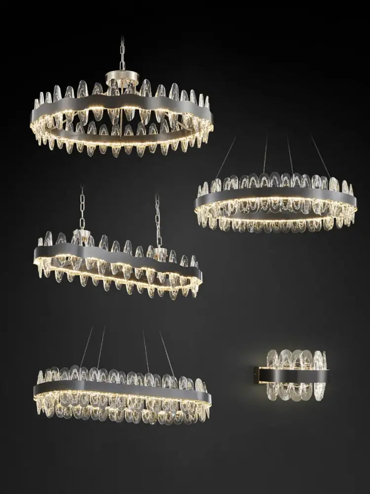 Golden Crystal Pendant Light