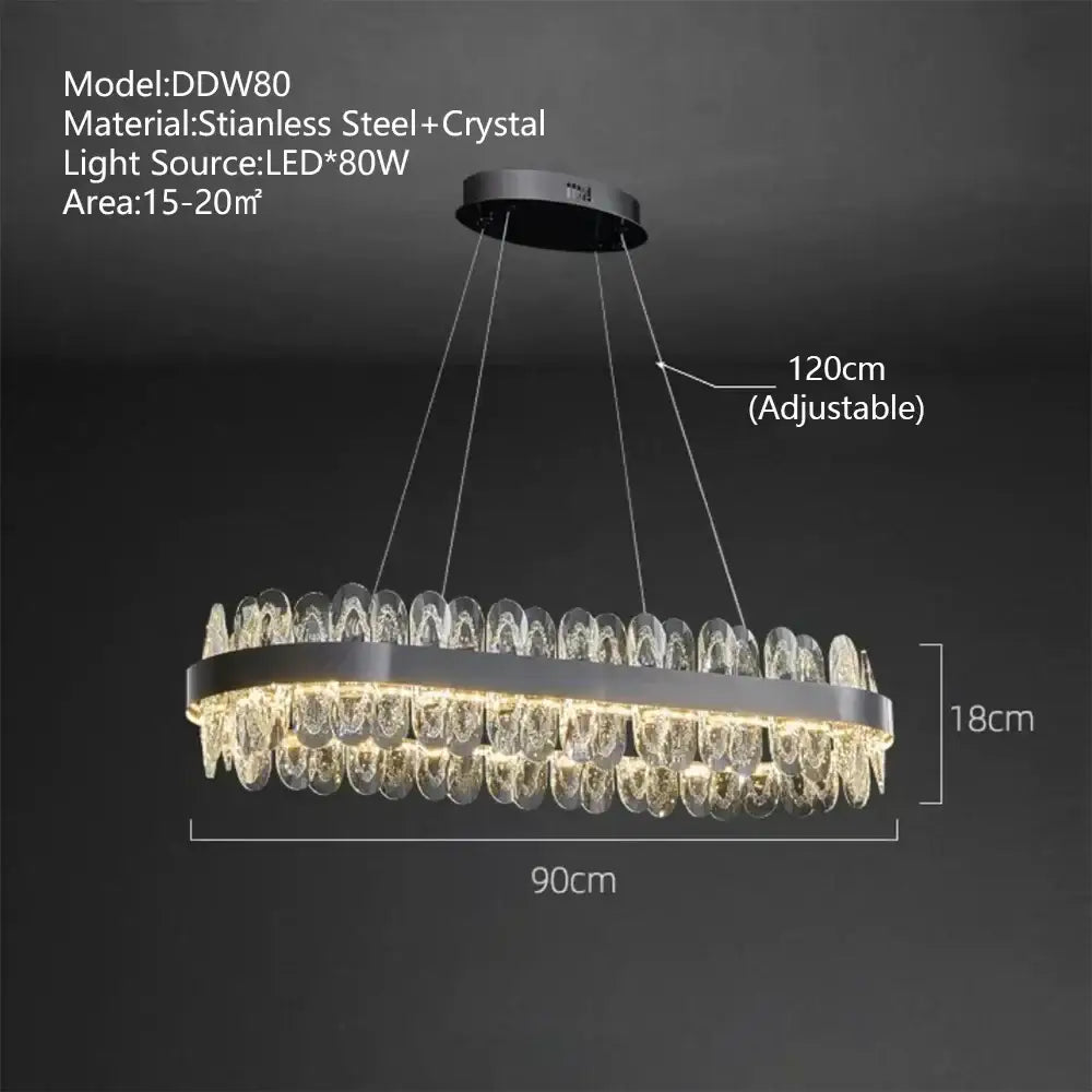 Golden Crystal Pendant Light
