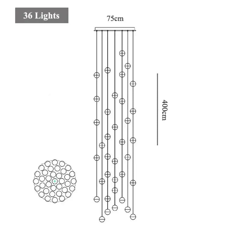 Round Crystal Pendant Light