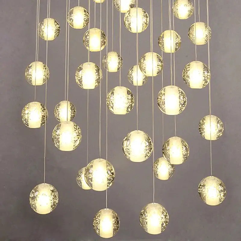 Round Crystal Pendant Light