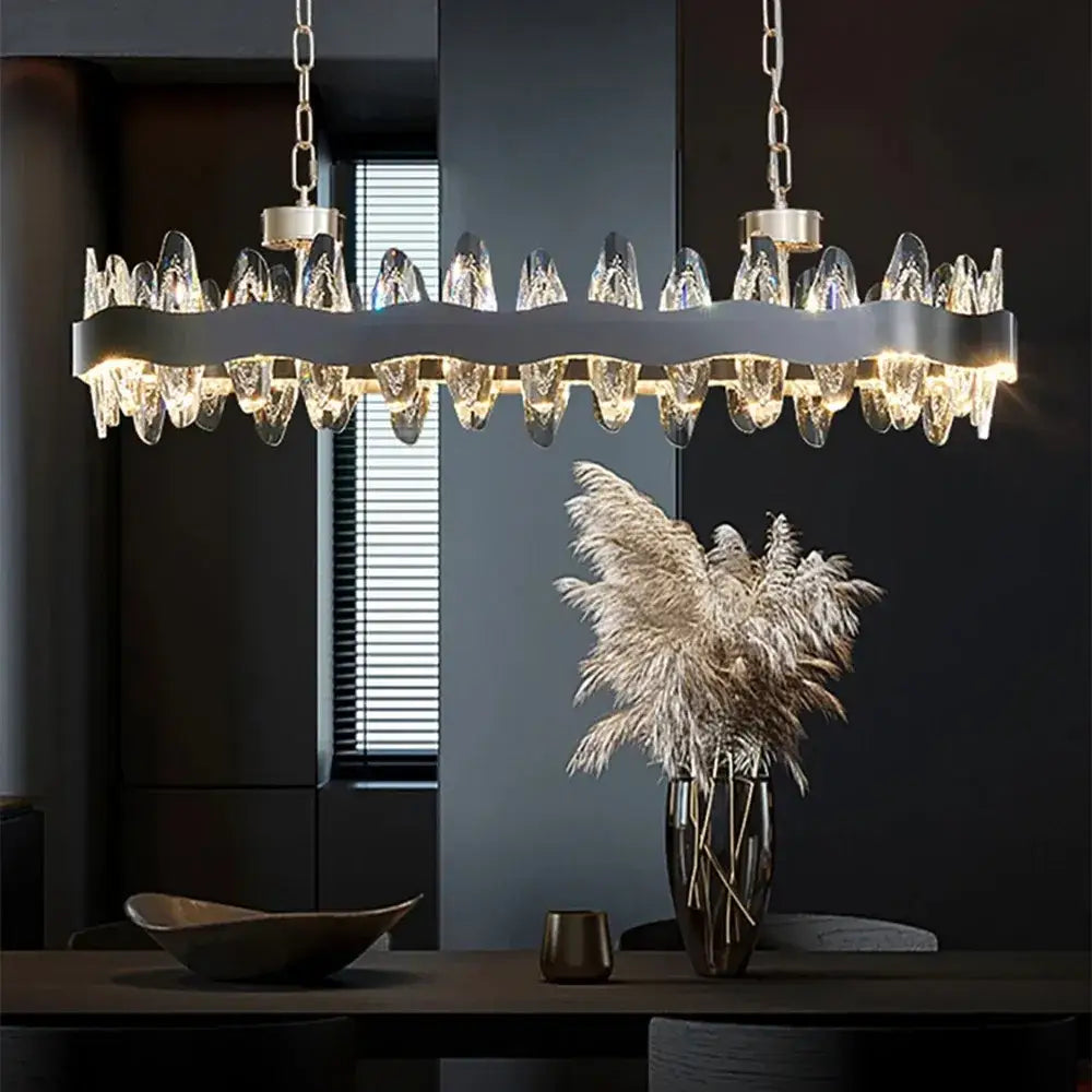 Golden Crystal Pendant Light