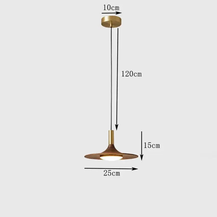 Wood Nordic Chandelier Light