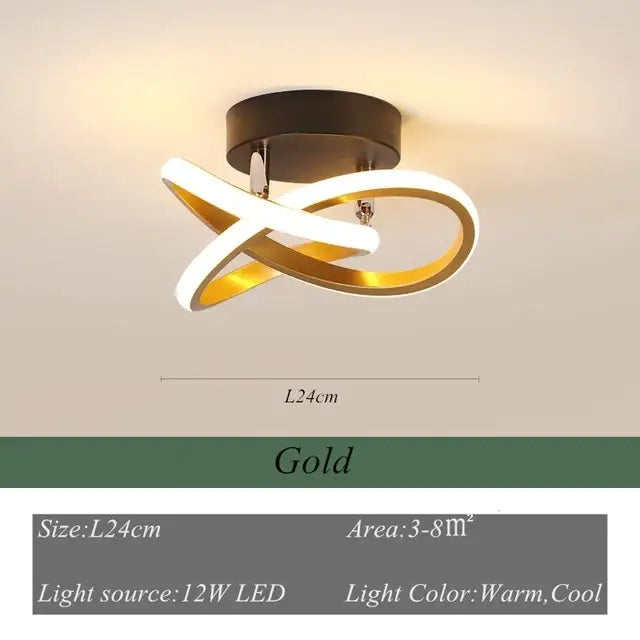 Gold Ring LED Chandelier with Remote Dimming