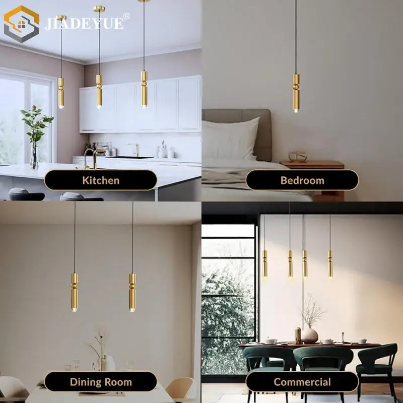 Gold LED Minimalist Chandelier
