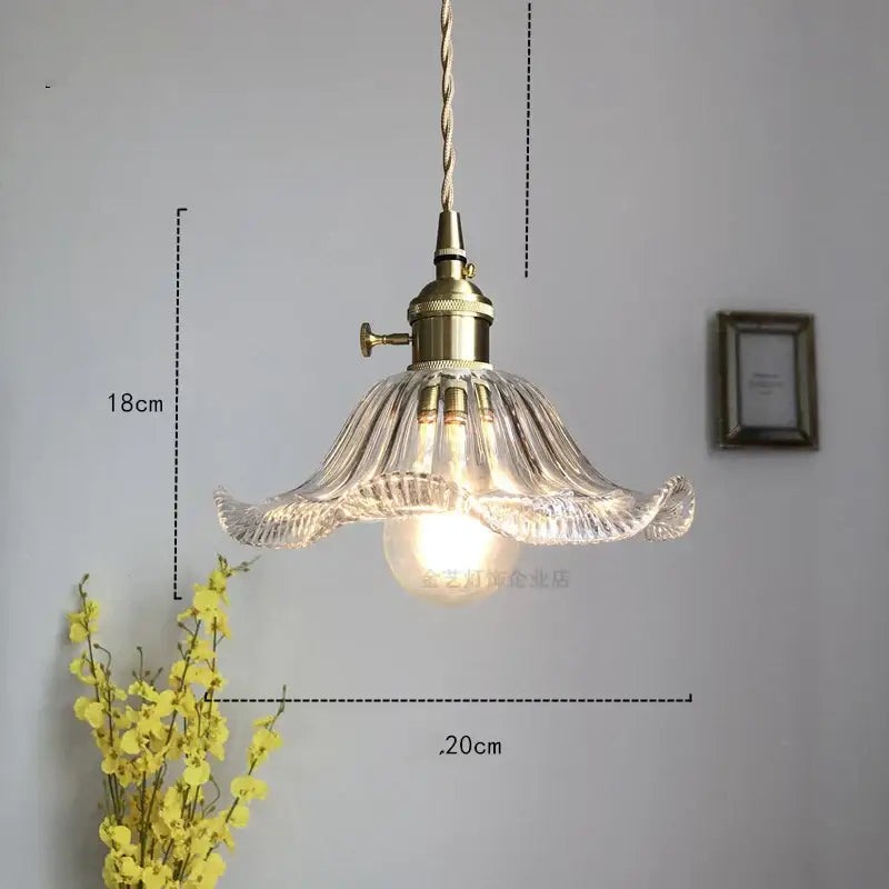 Amber Glass 3-Head Nordic Dining Pendant Light