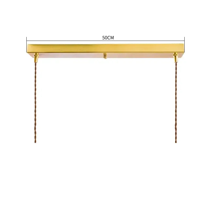 Amber Glass 3-Head Nordic Dining Pendant Light