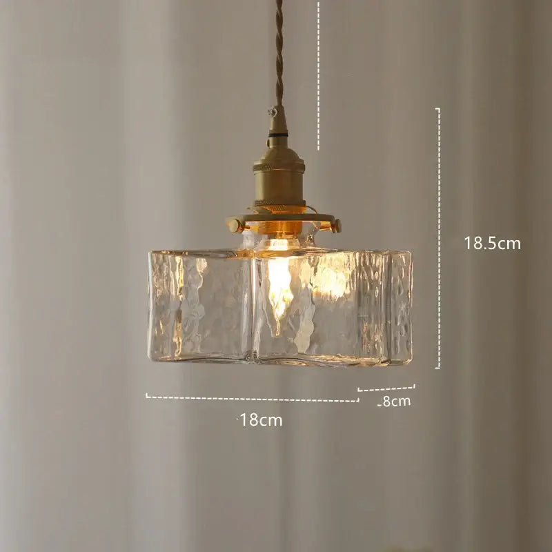 Amber Glass 3-Head Nordic Dining Pendant Light