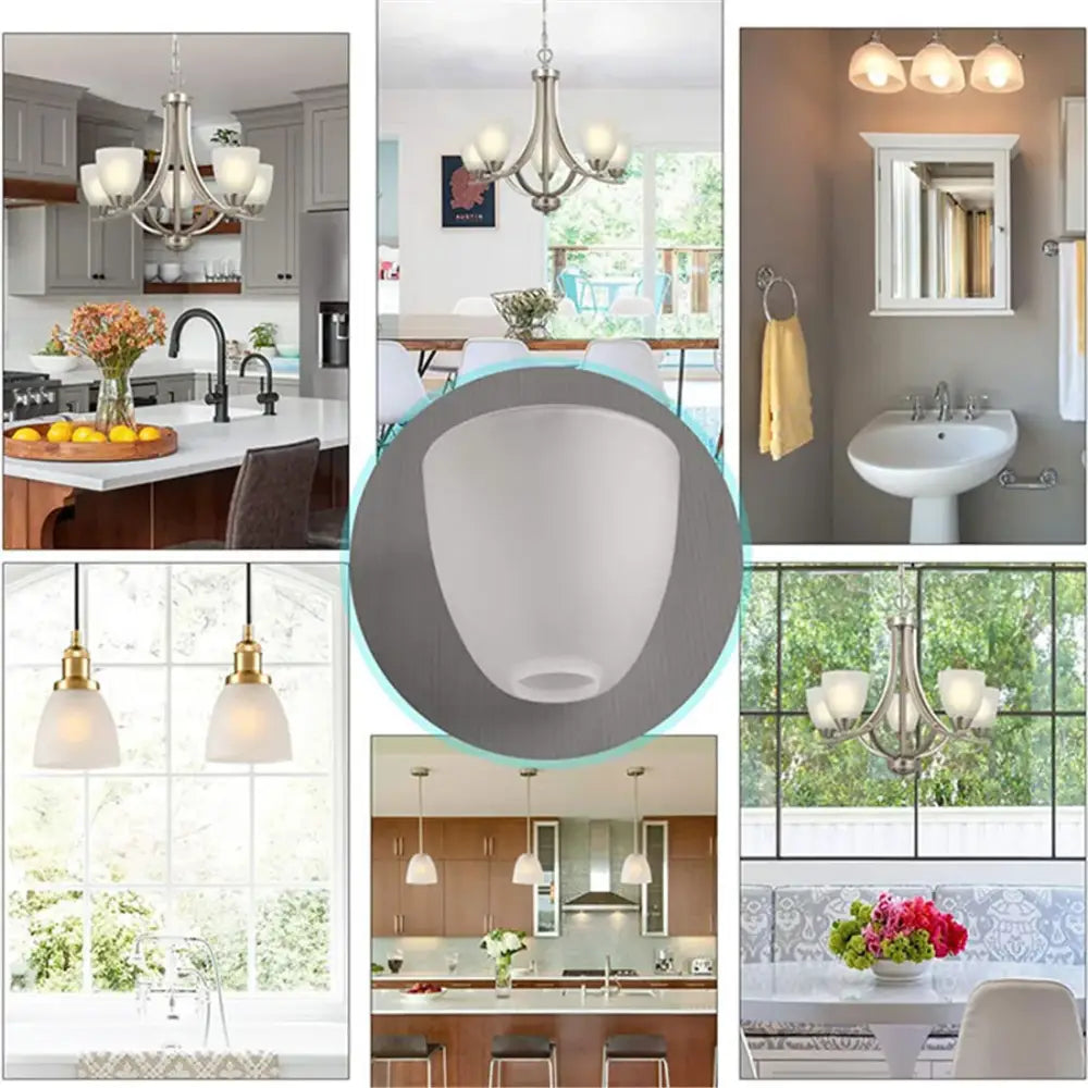 White Frosted Glass Pendant