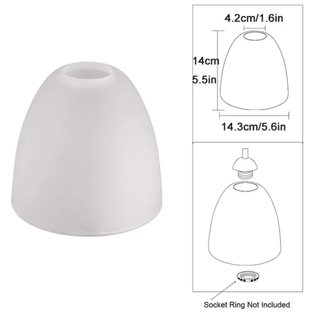 White Frosted Glass Pendant