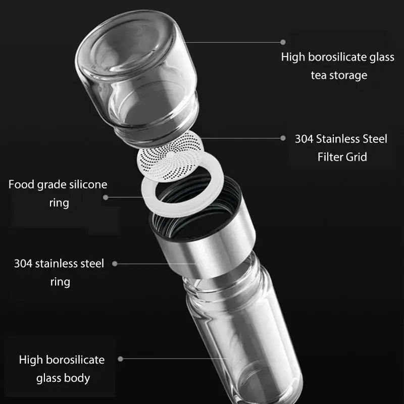 Glass Tea Infuser Bottle