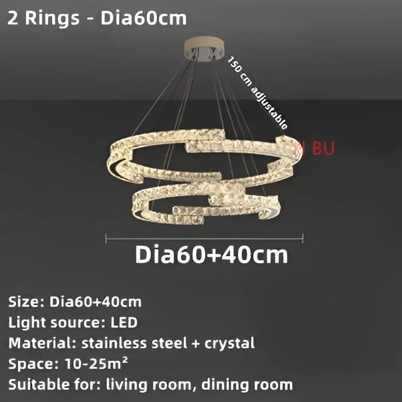 Chrome Crystal Ceiling Chandelier
