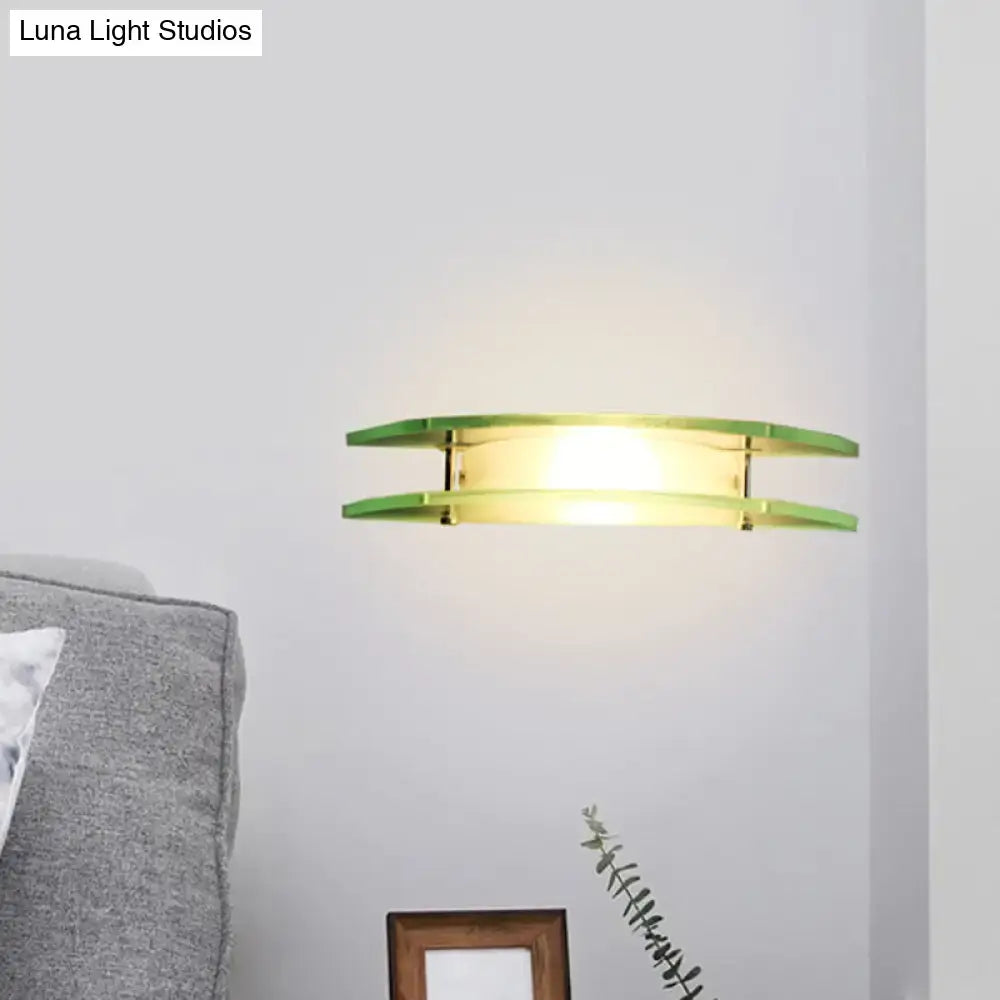 Chrome Dual Arc Wall Sconce