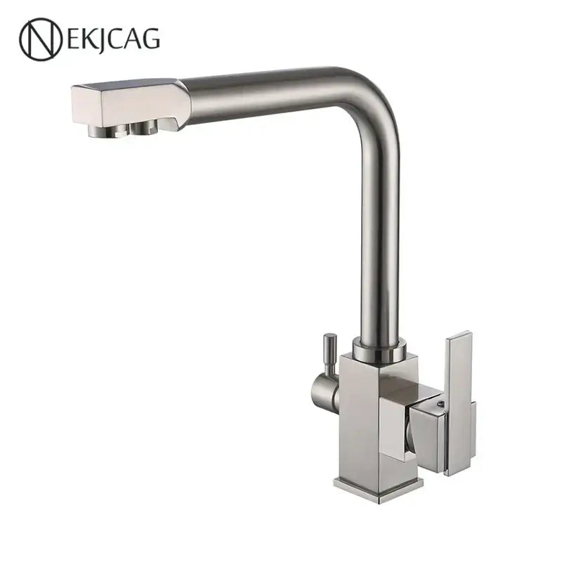 Gold Dual Outlet Kitchen Faucet