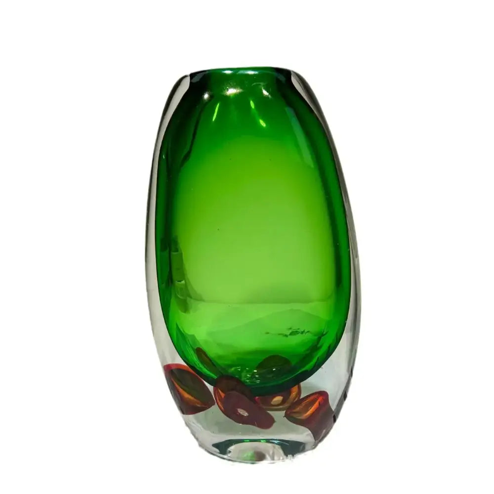 Emerald Glass Tray Vase