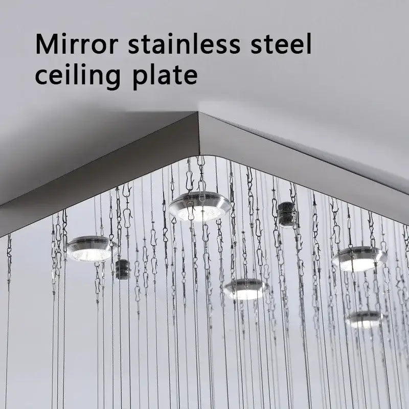 Emerald Glass Stone Chandelier