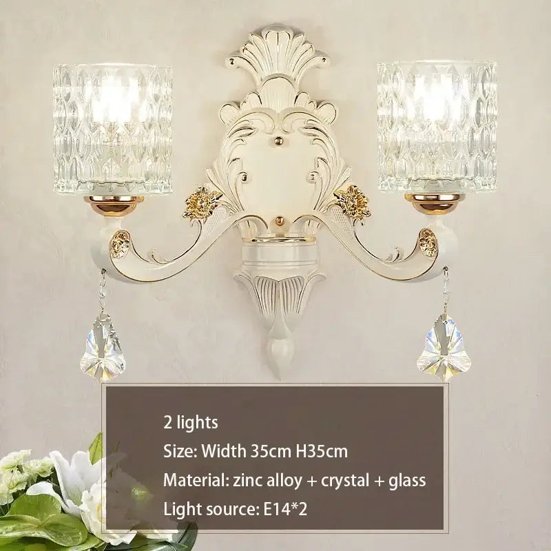 Gold Crystal European 15-Light Ceiling Chandelier