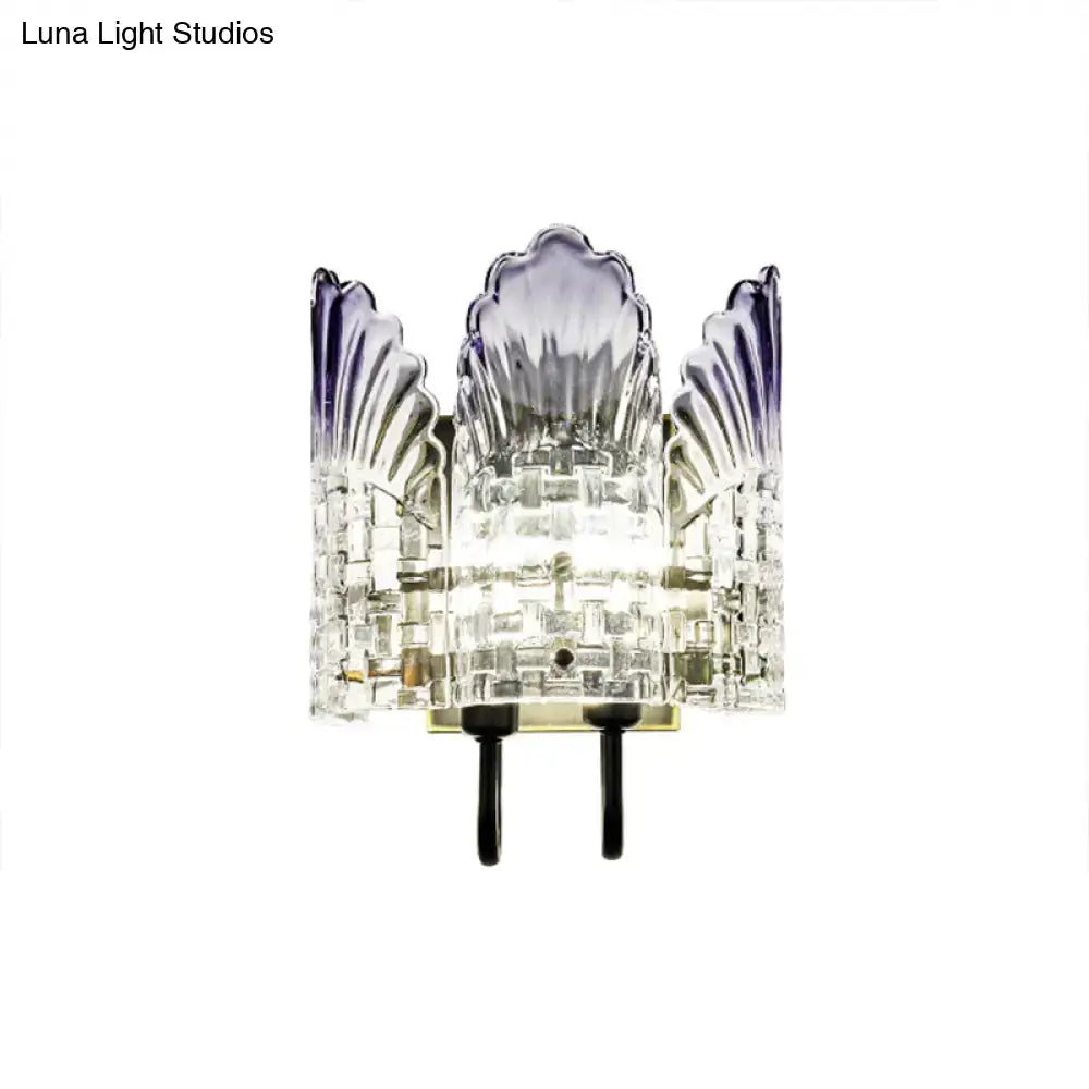 Clear Crystal Wall Sconce Floating Illusion