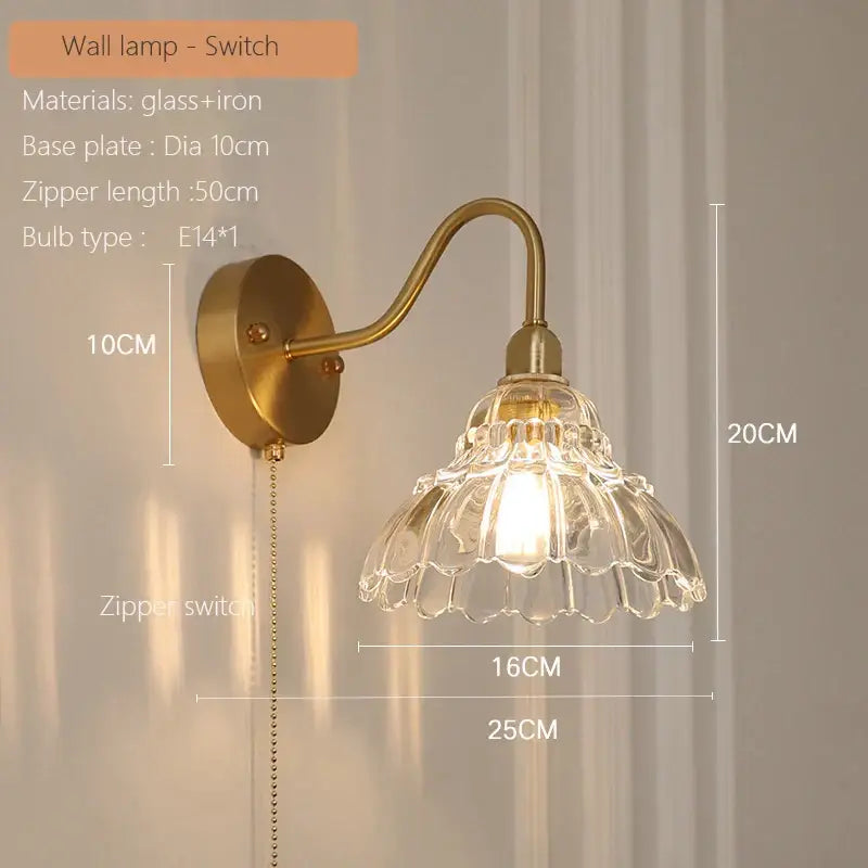 Brass Glass Pendant Light Nordic Minimalist