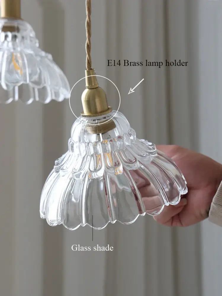 Brass Glass Pendant Light Nordic Minimalist