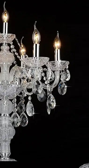 Gold Crystal Floor Lamp French Elegance